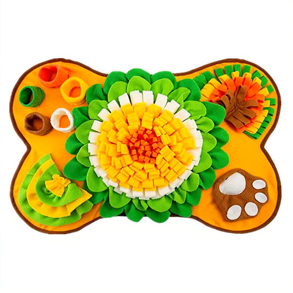 Dog Puzzle Feeder Toy - Alfombra olfativa para perros con diseño