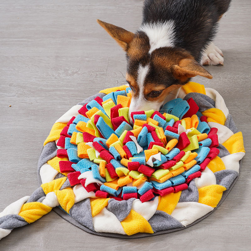Dog Puzzle Feeder Toy - Estera de snuffle para perros, juguete