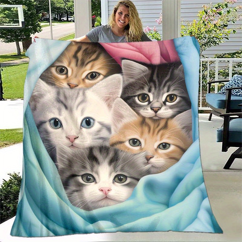 Pet Beds - Manta de Felpa Suave con Diseño
