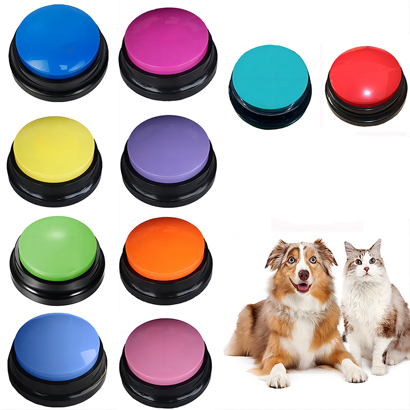 Interactive Squeaky Plush Dog Toy - Juguetes para perros, divertidos y grabables,