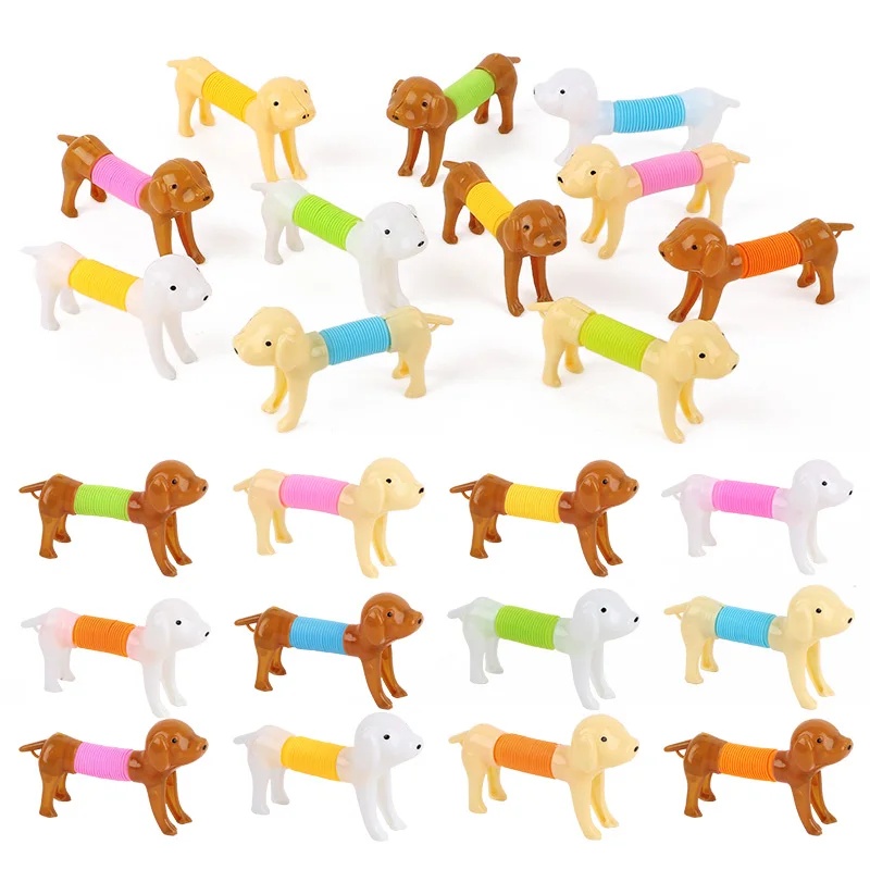 Interactive Squeaky Plush Dog Toy - Juguete elástico y resistente para perros,