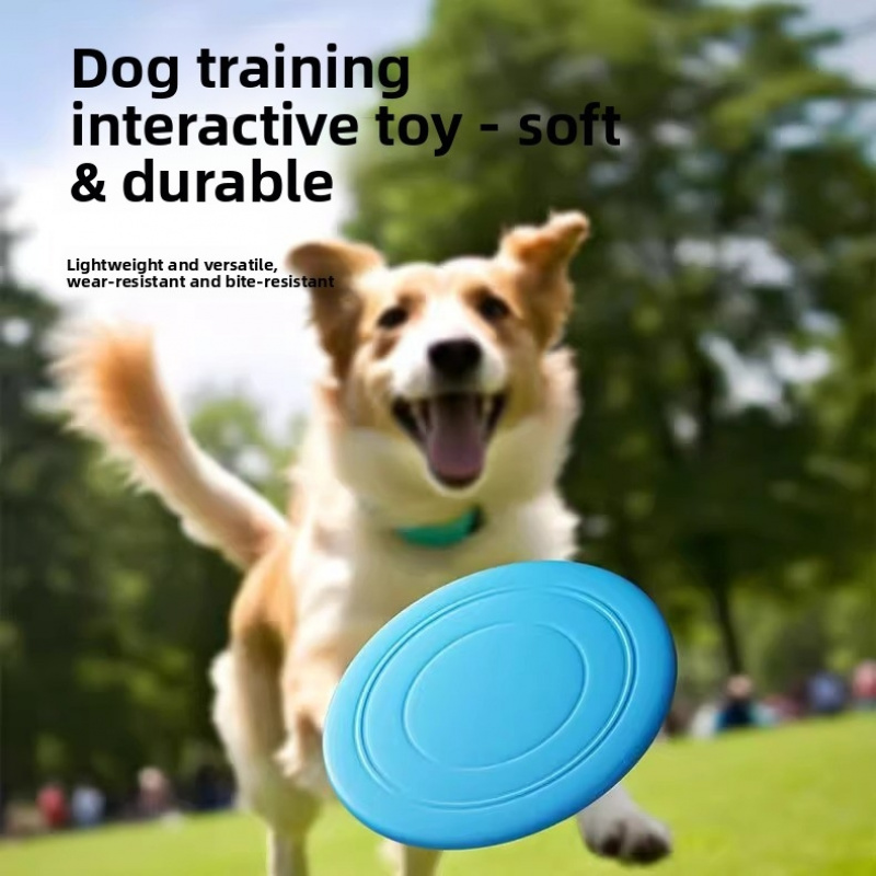 Juguete frisbee masticable y d - Flying Disc Dog Training Toy reseña y precio