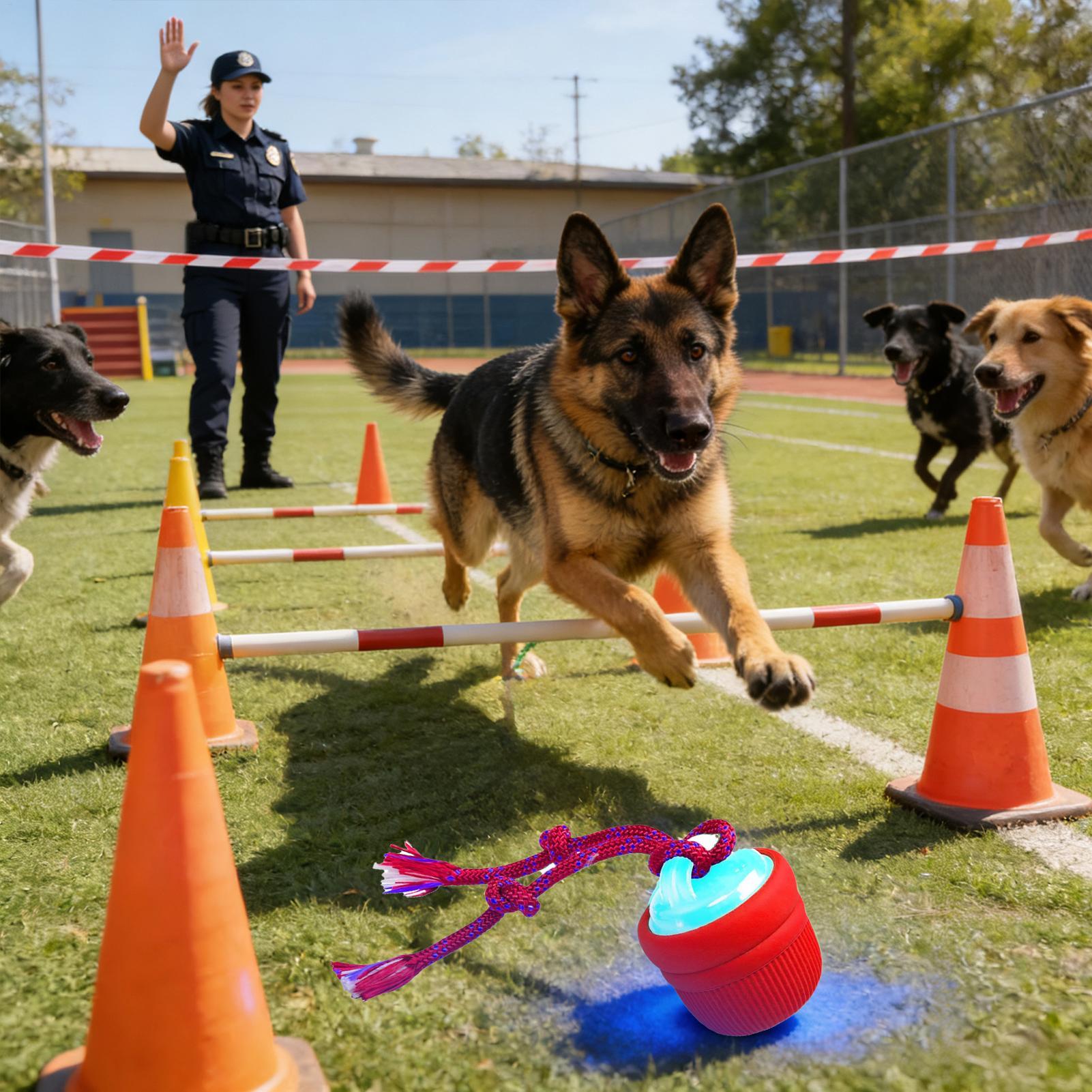 Bola interactiva para perro, b - Automatic Moving Dog Ball reseña y precio