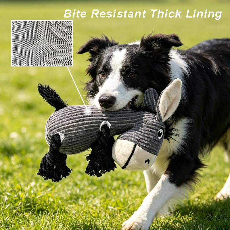 Juguete de peluche con forma d - Indestructible Dog Chew Toy reseña y precio