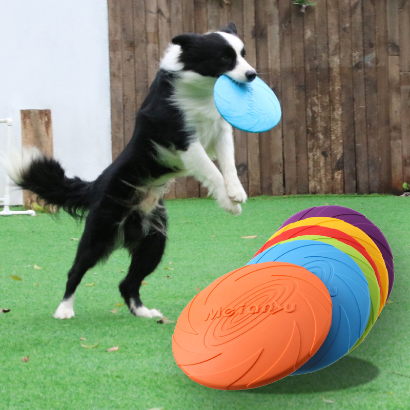 Juguete interactivo de silicon - Flying Disc Dog Training Toy reseña y precio