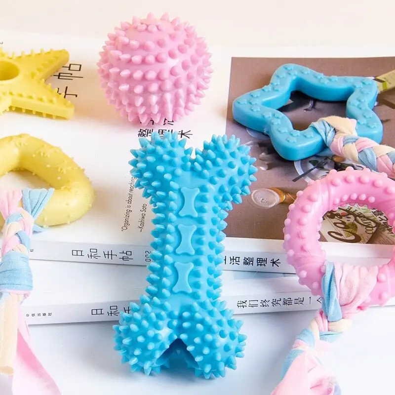 Juguete Masticable de Goma Res - Teeth Cleaning Dog Chew Bone reseña y precio