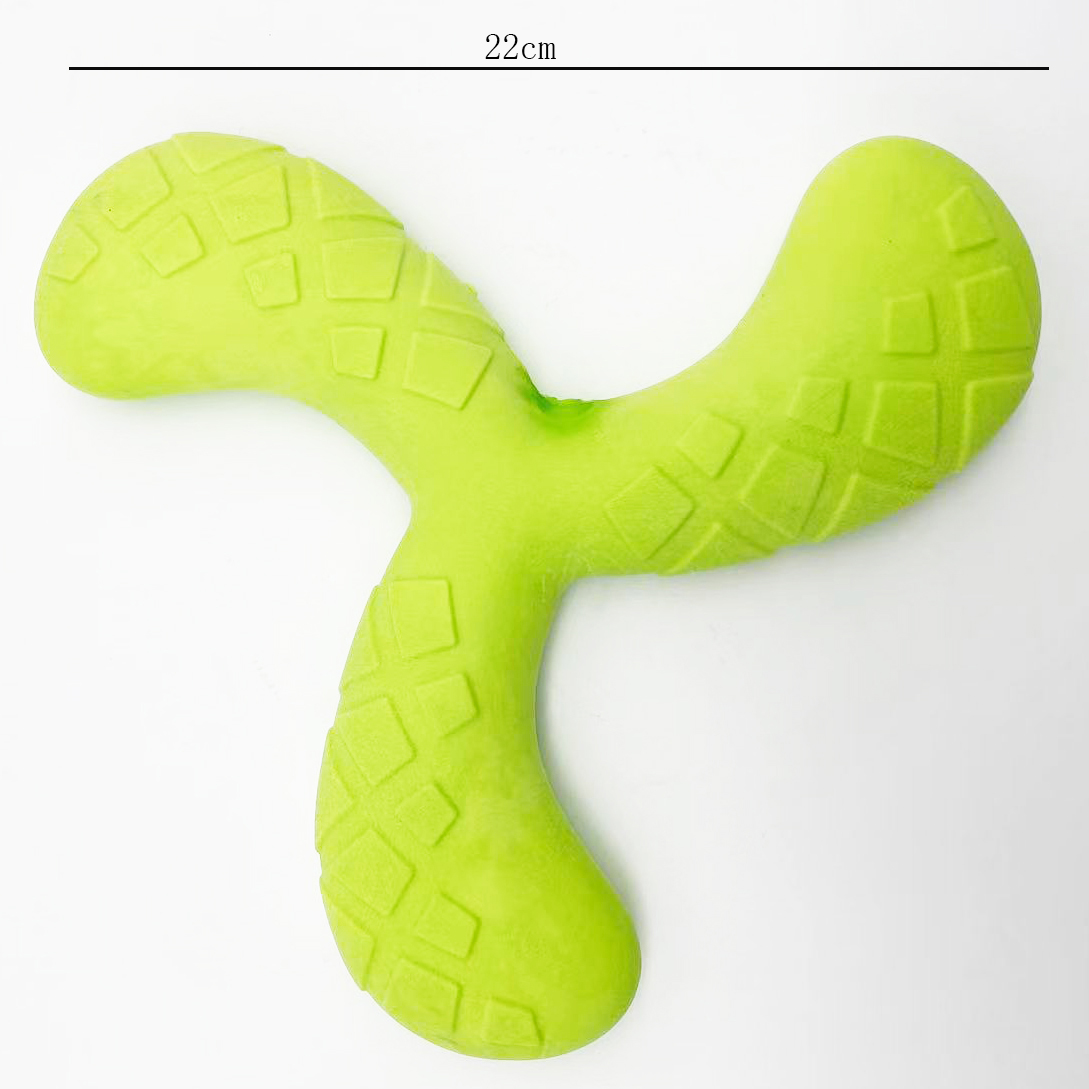Boomerang triangular flotante  - Indestructible Dog Chew Toy reseña y precio