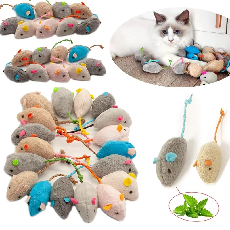 5 piezas de juguetes interacti - Catnip Interactive Plush Mouse reseña y precio
